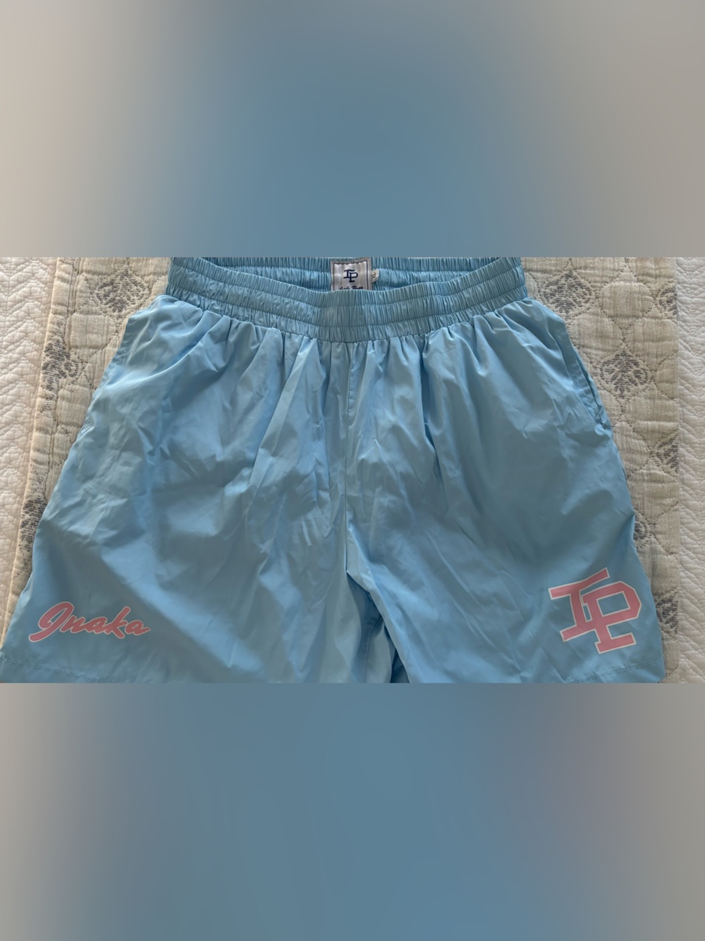 Inaka Power Light Blue Swim Shorts with Elastic Waistband